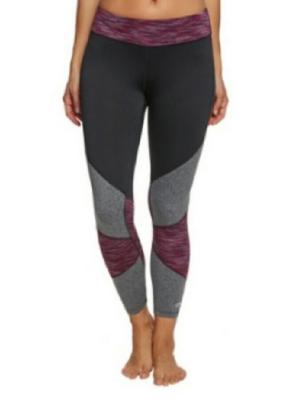 MARIKA I Leggings Black Purple Size Large